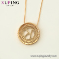 34439 hot sale xuping moda colar 18 K letra da cor do ouro K colar de luxo